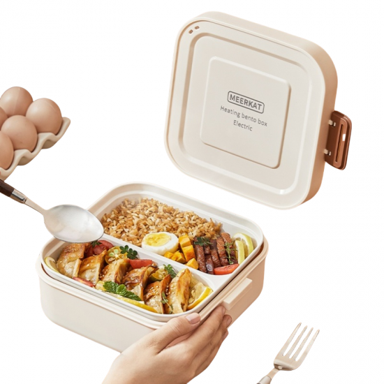 New Portable Electric Lunch Box No Water Heating Bento Box Office Warm Lunch Box Student Food Warmer