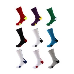 Wholesale Elite Athletic Half Cushioned Cotton Basketball Mens Crew Sports Socks