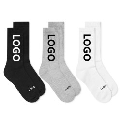 FREE DESIGN High Quality Custom Men Socks Unisex Custom logo Fashion Street Cotton Socks With Your Own Custom Design