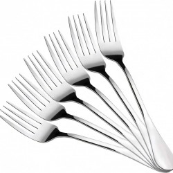 Restaurant Tableware Dinner forks Silver In Stock Pasta Fork 8 Inch Stainless Steel Fork Set