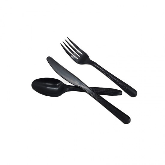 Fuling Disposable Cutlery Sets Fork Knife Spoon Restaurant Takeaway Kitchenware PP/PS/PLA Tableware