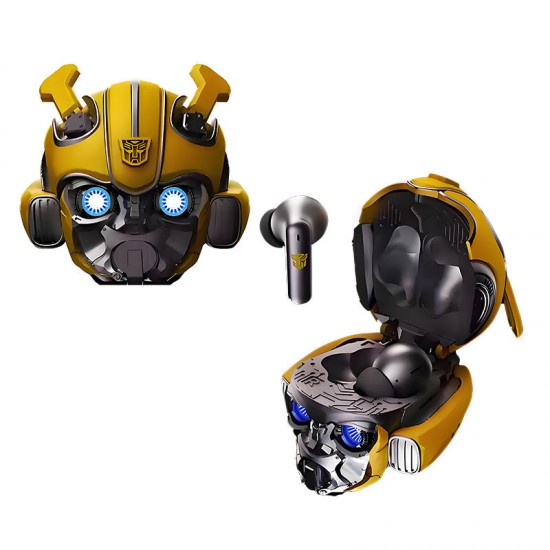 Transformers Bumblebee H1 Headphones High Quality Alloy Earphones Bluetooth Wireless Noise Cancelling Headset Decompression Toys