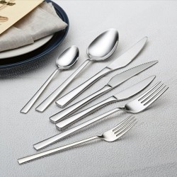 Custom Classic Dishwasher Safe Flatware Fork Spoon and Knife Set Cutlery Sets for Restaurant