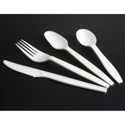 7 Inch Forks and Knives Eco Friendly Suppliers Environment Compostable Party Heavy Duty CPLA Cutlery