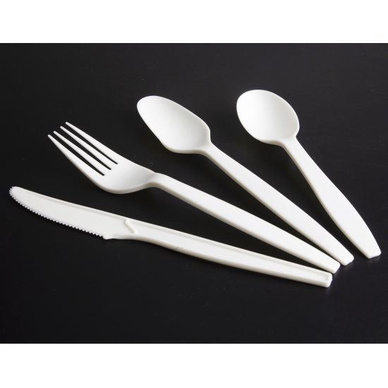 7 Inch Forks and Knives Eco Friendly Suppliers Environment Compostable Party Heavy Duty CPLA Cutlery