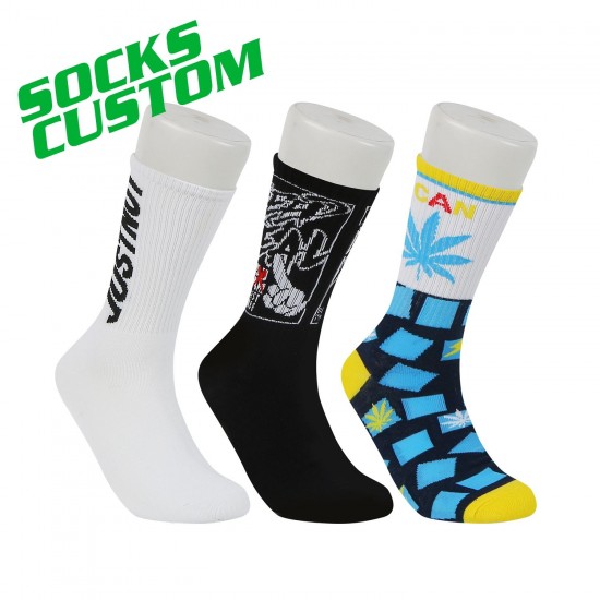 Custom Design Logo Athletic Sock Made Your Own Pattern Sport Sock Men and Women Custom Logo Sport Sock