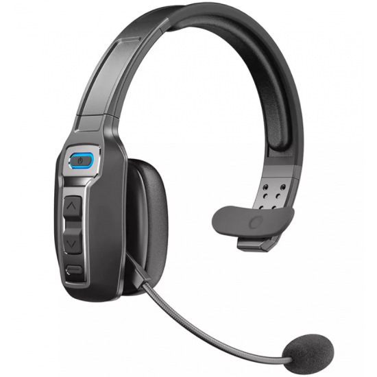 Wireless Headset with Noise Canceling&Mute Microphone for Cell Phones,On Ear Bluetooth Headphone for Trucker, Home Office, Skype