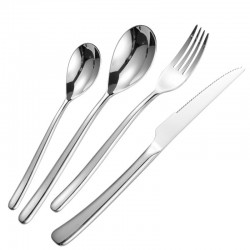 High Quality Food Grade 304 Stainless Steel Fork Knife And Spoon Home Steel Cutlery Flatware Silverware for Hotel Restaurant