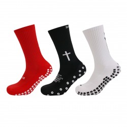 Custom Non Slip Athletic Soccer Socks Silicone Grip Football Socks