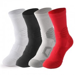 Men's Tennis & Basketball Grip Socks High Quality Printed Logo Crew High for Spring Season Adults Wholesale