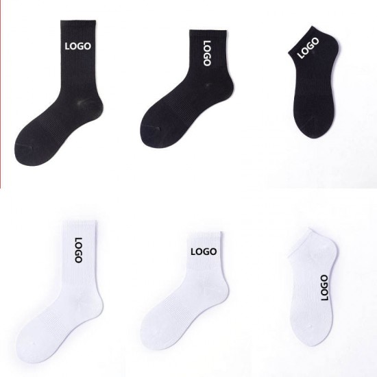 Free Mock up High Quality Low Moq Custom Socks OEM Custom logo Men Socks Colorful Sport Combed Cotton Socks Unisex