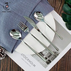 Good Price Wholesale Hotel Restaurant Weeding Knife Spoon And Fork Silver Flatware Silverware Set Stainless Steel Cutlery Set