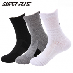 HF Sports Socks Solid-Color Anti-Slip Breathable Casual Style Crew Free Size Made Spandex Wholesale