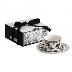 British French Classic Flower and Bird Pattern Afternoon Tea Coffee 1 Cup 1plate Set the Saucer Ceramic Set Gift Luxury Style